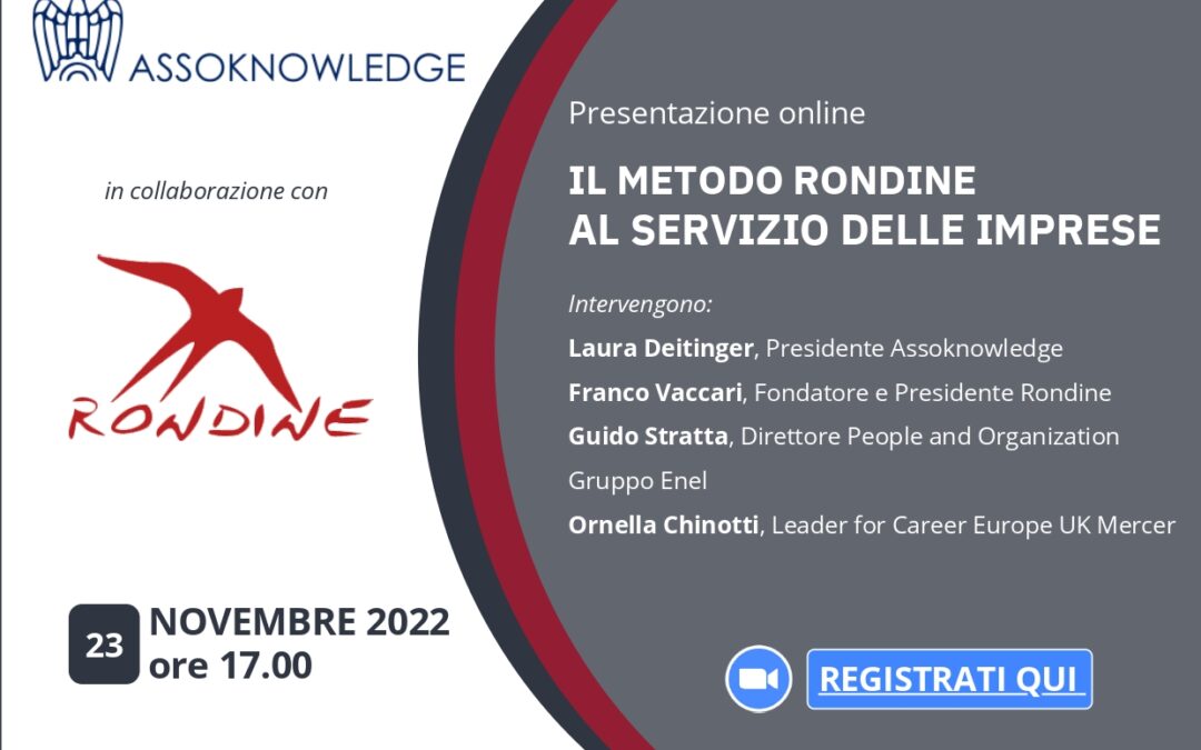 Presentazione del Metodo Rondine al servizio delle Imprese