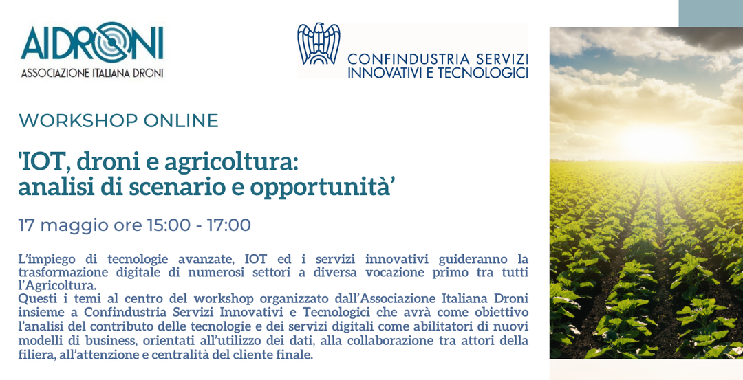 IOT, droni e agricoltura: scenario e opportunità